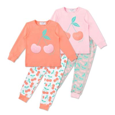 China Other Amazon children's clothing hot sale 2022 spring and summer children's long sleeve top pajama pants suit girl children's clothing set for sale