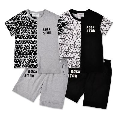 China Casual Boys Boy Two-Piece Shorts Set Small Big Children's Clothing Sets 2022 Baby Boy Newborn Infant Toddler Kids Summer Clothes for sale