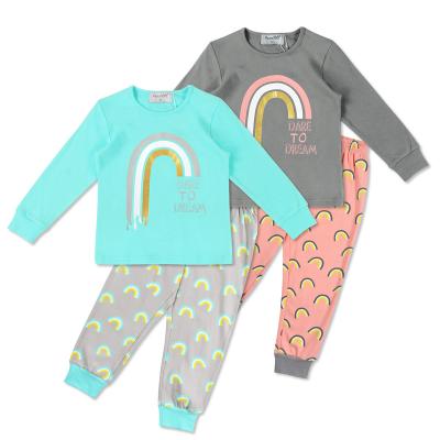 China Wholesale Girls Kids Casual Pajamas Kids Pajamas Set Custom Made Children Girls Boys Sleepwear Cotton Pajamas for sale