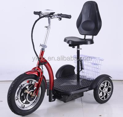 China 3 Wheel Electric Scooters With Seat 500W Cheap Electric Scooter For Adults 12 Inch for sale