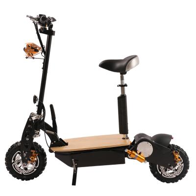 China Front And Rear Brake Quad Bike Off Road Electric Scooter Folding Escooter Two Wheels Scooter With Brushless DC Motor for sale