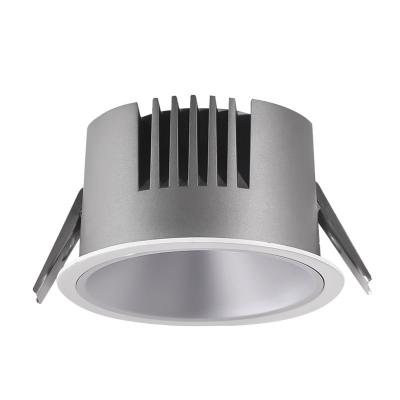 China Modern Dimmable Lighting 12w Hotel Anti Glare Energy Saving COB Recessed Downlight for sale