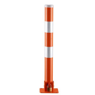 China Q195 carbon steel Factory supply Telescopic dustproof reliable Horizontal Lock Parking Space Parking Bollard Post For Traffic for sale