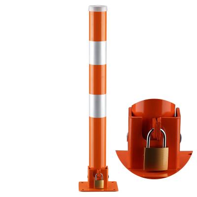 China Q195 carbon steel Factory Wholesale Easy Installation stand wear and tear dustproof rugged Manual Type Parking Pole Lock Pile for sale