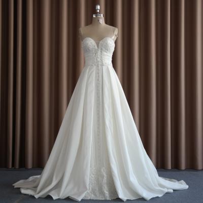 China TW16051 Breathable Beaded Lace Back Mermaid Wedding Dress With Fishtail for sale