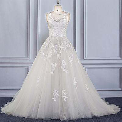 China SW16615 Breathable Ivory Ball Gown Lace Sequins Scattered Beading Bridal Gown Middle East Style Wedding Dress for sale