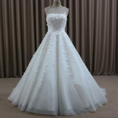 China sw16662 Fashion Mermaid Breathable Pearl No Sleeve High Quality Backless Bride Wedding Dresses Luxurious Pearl Wedding Dress for sale