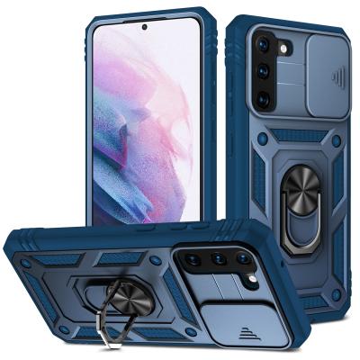 China Shockproof Armor II TPU Shockproof PC Phone Case With Push Window For Samsung for sale