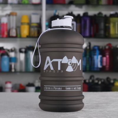 China 2.2L Sport Sports Water Bottle 2200ml Frosted PETG Plastic Fitness Water Bottle for sale