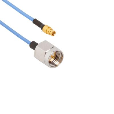 China SMPM Female To SMA Male Cable Assembly For 0.085 Cables VST-L-SMSSMPF-I26-XXXX for sale