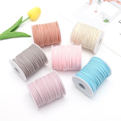 China DIY Handmade Holographic Gift Twine Rope Deerskin Velvet Flower Decoration with Floral Bouquet Ribbon Decoration Ribbon for sale