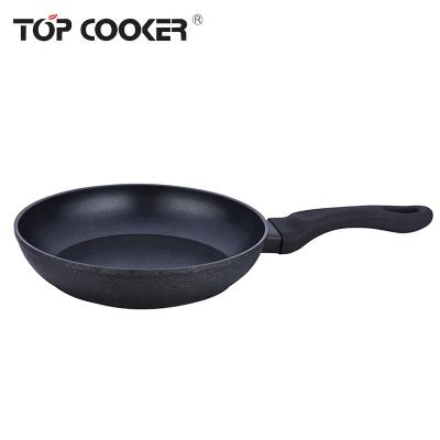 China Viable Forged Aluminum Black Crystal Nonstick Coating Pan for sale