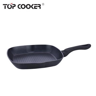 China Durable Forged Aluminum Nonstick Coating Barbecue Grill Pan for sale