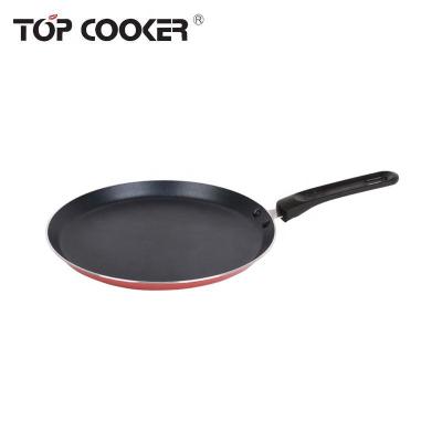 China Durable Aluminum Pressed Non Stick Black Pancake Pan for sale