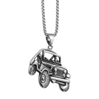 China New Design Stainless Steel Car Vintage Elu Jewelry RTS Hip Hop Pendant Necklace For Men Jewelry for sale