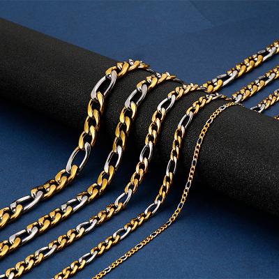 China Wholesale Hiphop Chosen RTS Hip Hop Jewelry 18K Gold Plated Stainless Steel NK Chain For Men Jewelry for sale