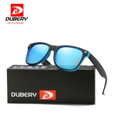 China Brand Design Fashion Rice Nail Sunglasses DUBERY Sports Sunglasses 2021 Polarized Motor Sun Glasses For Men D728 for sale