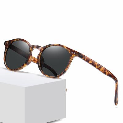 China Hot Selling Custom Logo Fashion Polarized Shades Sunglasses Round 2021 Round Frame Vintage Sun Glasses for sale