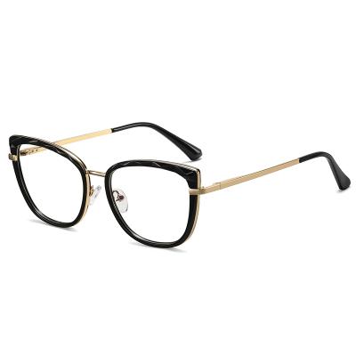 China Cateye Girl Anti-Blue Light Anti-Blue Glasses Frames Custom Glass Design TR90 Luxury American Optical Wholesale FDY95297 for sale