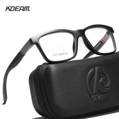 China Light Classic Square Oversized Myopia Glasses Anti-blue Eyesight Student TR90 Sports Optical Frames Ultra Light Anti Blue Wholesale K7112C for sale