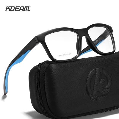 China myopia anti-blue lightweight square glasses sight ultra light student TR90 anti-blue sports optical sights wholesale K7112 for sale