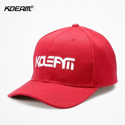 China KDEAM JOINT Curved Overflow Baseball Hat Sun Shade European and American Trend Hip Hop Hats 3D Adjustable Embroidery for sale