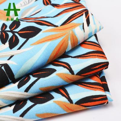 China Anti Pill Mulinsen Textile Printed Custom Designs 30s Rayon Challis Fabric For Summer Dress for sale