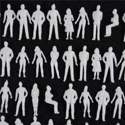 China 10Pcs/lot 1:50 Scale Model Figures 10Pcs/lot Miniature White Miniature 1:50 Scale Model Figures for sale