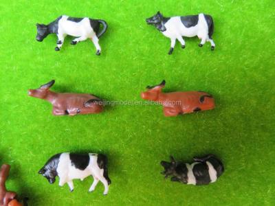 China Durable Model Figure, Model Animals, Scale Animals for HO Scale, Resin Farm Plastic Building Cow for 1/87 for sale