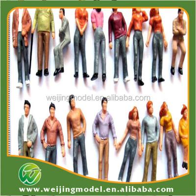 China Hotsale 2016 durable 76mm 1/25 scale model plastic human figure for sale