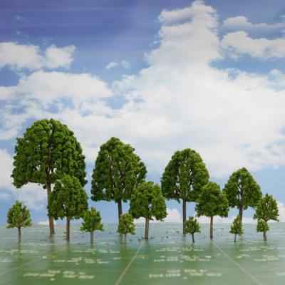 China Goods 2-16CM Mini Scale Plastic Model Tree for Architectural Model Train Layout for sale