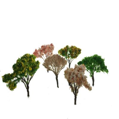 China Modern Architecture 6-6.5cm Wire Decorative Tree Model Handmade For Ho The N Train Diy Building Diorama Layout for sale