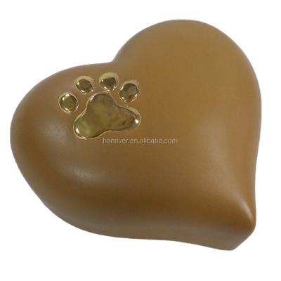 China Stored Ceramic Pet Urn Keepsake Urn Dog Funeral Urns For Pet Ashes for sale