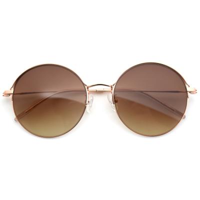 China High End Italian Design Women Fashion Sunglasses Sifier Luxury Metal Vintage Round Sunglasses for sale