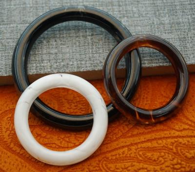 China Garment Nickel Free Adjustable Buckle O Ring Plastic Round Buckle for sale