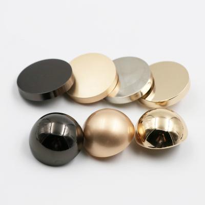 China Round Cap Rose Gold Zinc Alloy Silver Dry Cleaning Mushroom Domed Buckle Sewing Leg Button For Garment for sale