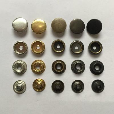 China 15mm Customized Clothes Handbags Dry Cleaning Clips Hat Metal Ring Snap Button For Leather for sale