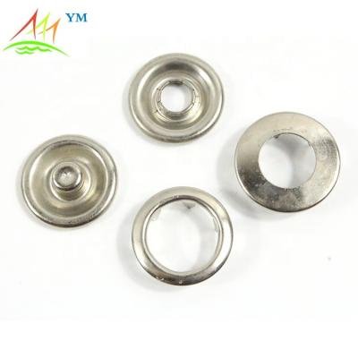 China Shiny Silver Nickel Free Fork Dry Cleaning Color Snap Button For Rings for sale