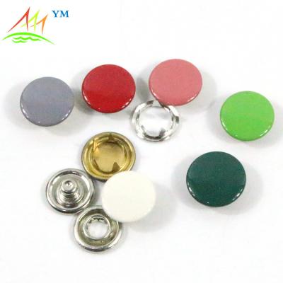 China Custom Colored Metallic Fork Ring Snap Button Dry Cleaning for sale