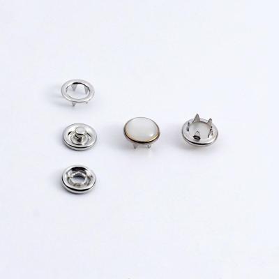 China Cute Pattern Dry Cleaning Clothes Custom Clothing Metal Hat Press Ring Five Claw Pearl Prong Snap Button for sale