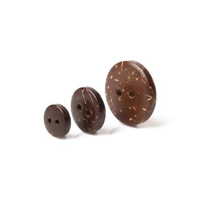 China Dry cleaning decorations craft sewing real brown coconut button for sale