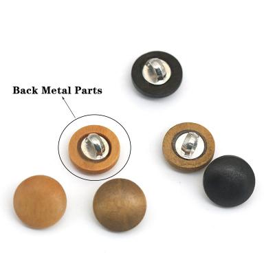 China Custom Wooden Leg Button 15 Mm Handmade Natural Coat Vintage From Dry Cleaning for sale