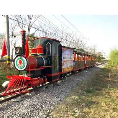 China Popular Amusement Wooden Steam SanChuan Track Tourist Train For Sale for sale