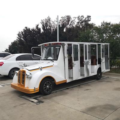 China San Chuan Wooden Electric Sightseeing Bus Seater Car 72V Classic Sightseeing Motor for sale