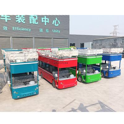 China Custom 17 seat wooden chuan electric luxury shuttle San sightseeing car for theme park for sale