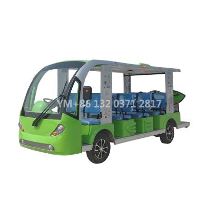 China 11 Seat Wooden San Chuan Battery Electric Guided Personal Shuttle for sale