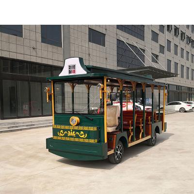 China Car 72v, 7.5kw DC System, 14 Seater ALLOY Sanchuan Dingding Sightseeing Car Buzzer Car for sale