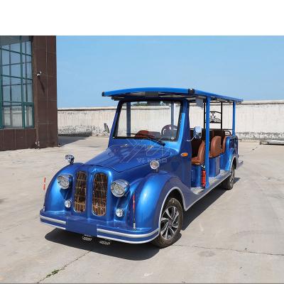 China Vintage Wooden Chuan Electric Classic Car San Blue Color Airport Using Outdoor And Indoor Funfair for sale