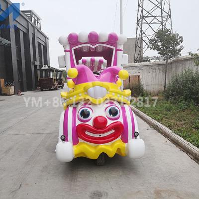 China Color Wooden Purple Clown Face North Pole Express Romantic Train Ride 24 Seats for sale