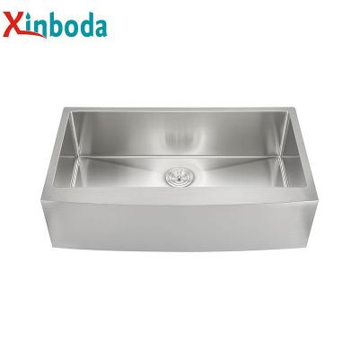 China Without Apron Front Installation Tpye 304 Stainless Steel Farmhouse Faucet Good Prices Rectangular Shape for sale